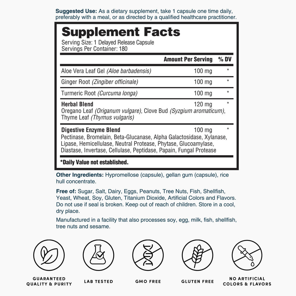 Nature's Lab EnZym Balance - 180 Capsules