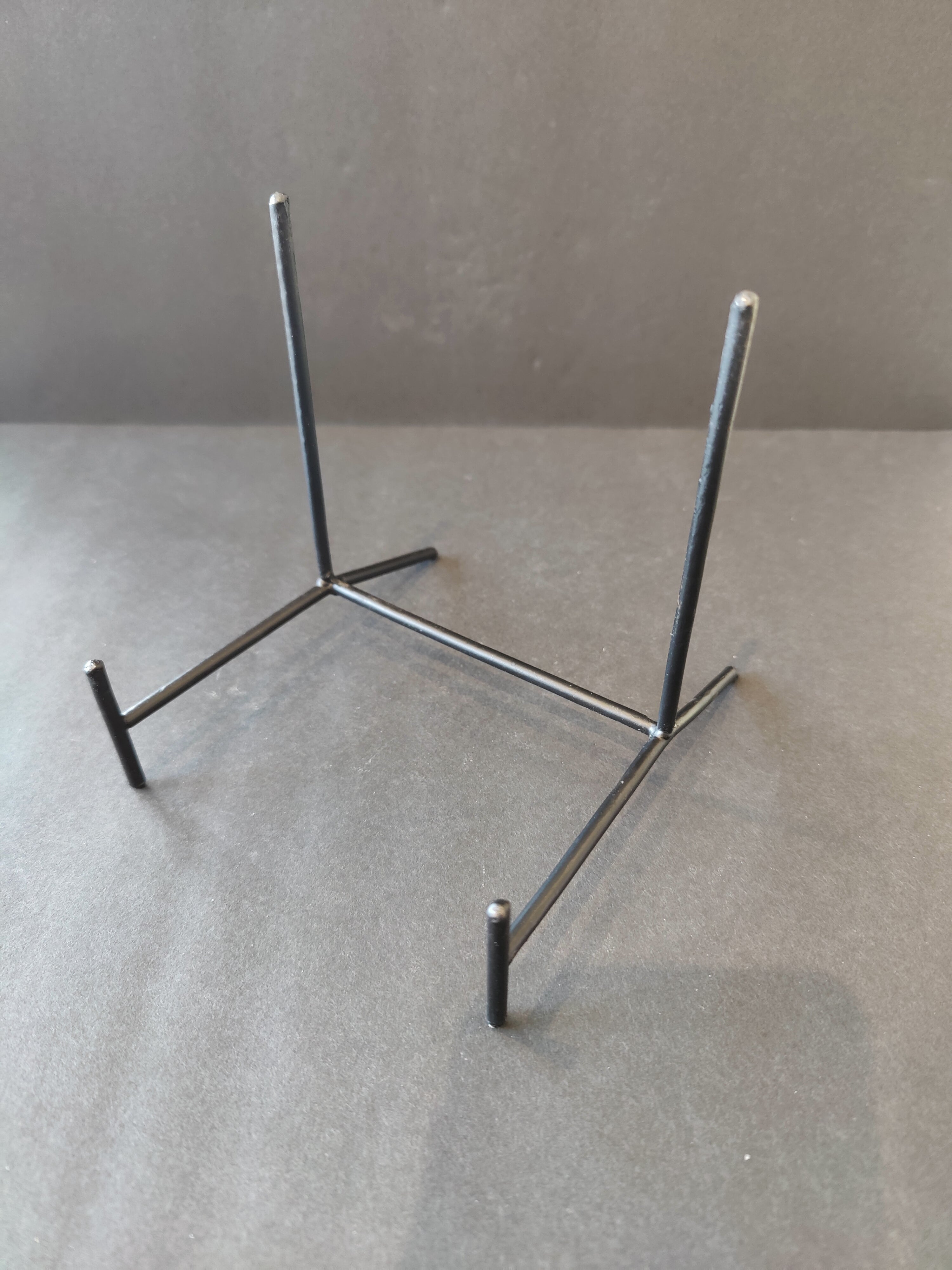 Wrought Iron Black Display Stand 5"x3.5"x5.5"