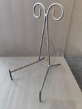 Wrought Iron Decorative Black Display Stand 7"x7"x13"