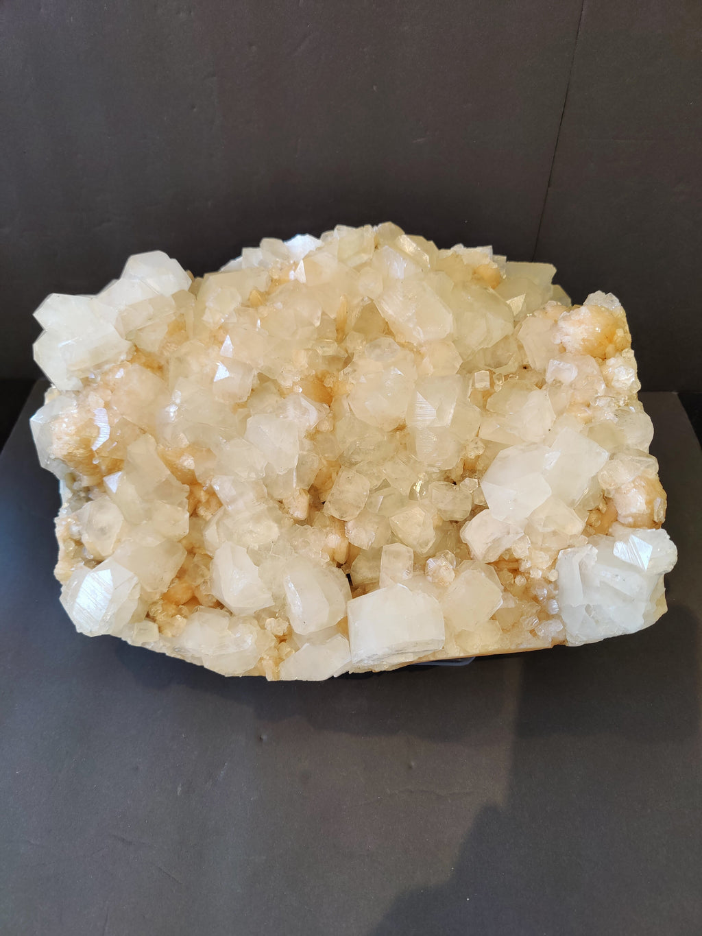 Clear Apophyllite with Peach Stilbite Cabinet Specimen 10kg