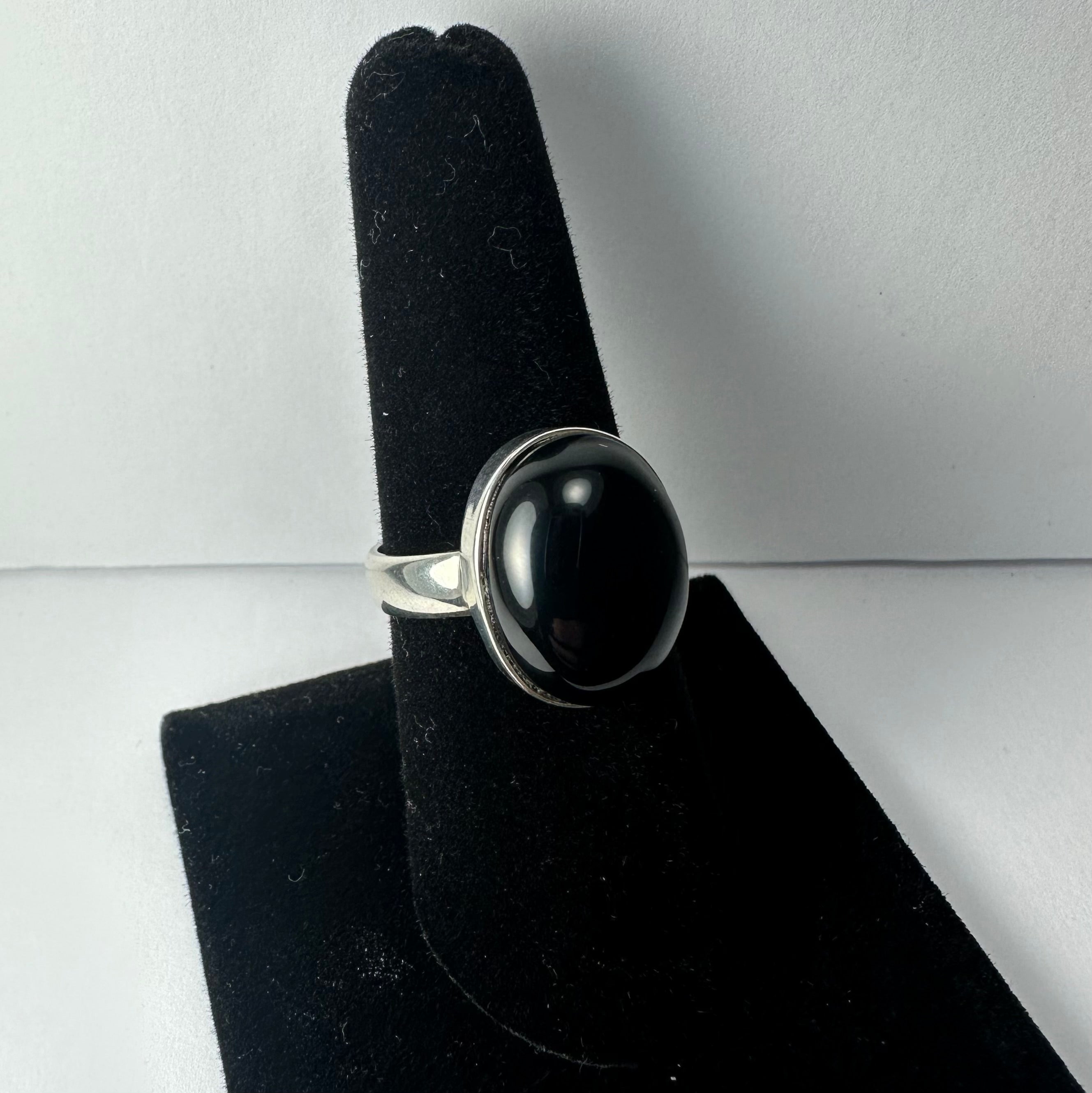 Black Onyx Ring - Size 8