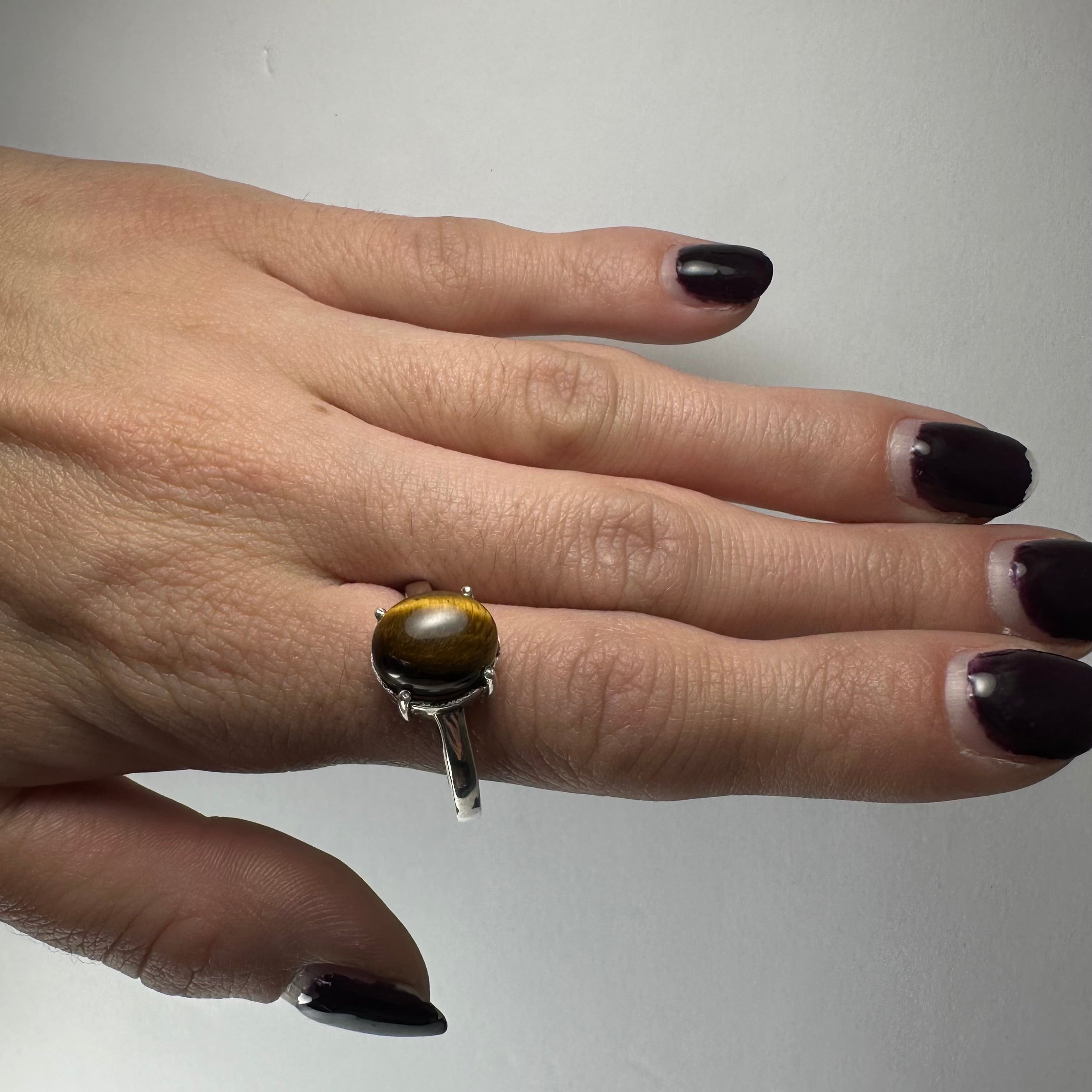 Tiger Eye Ring - Size 11
