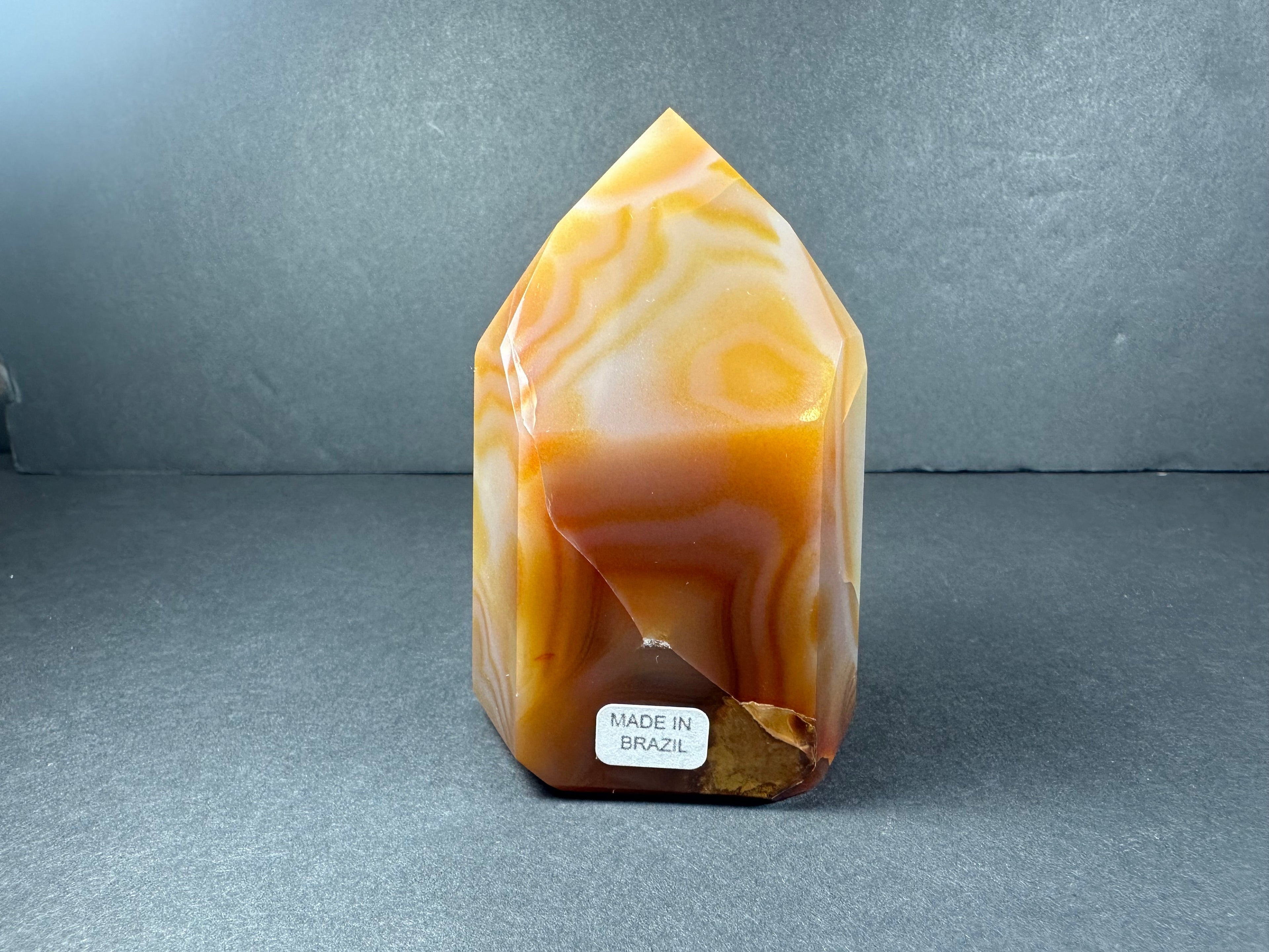 Banded Carnelian Tower from Brazil